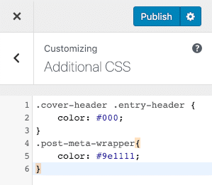 Additional CSS section