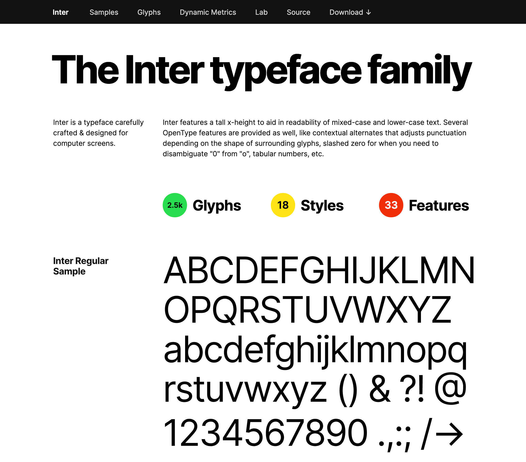typeface font